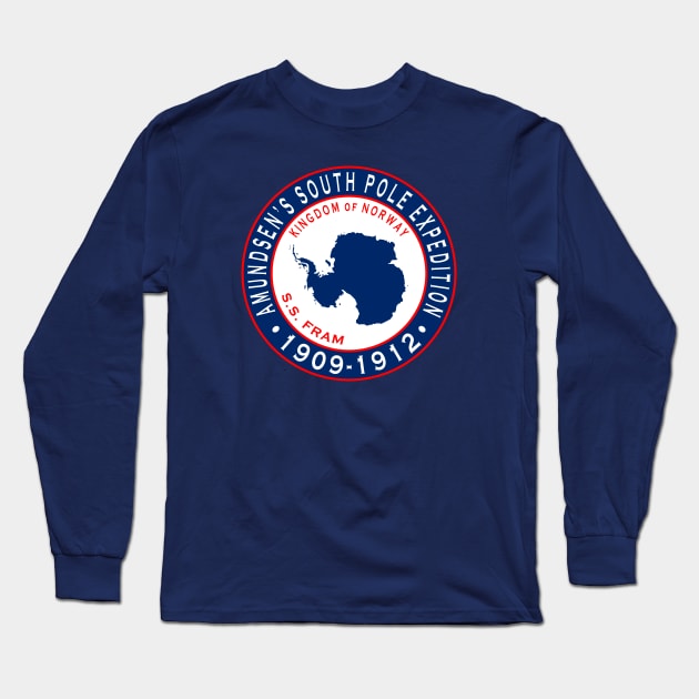 Amundsen's South Pole Expedition Long Sleeve T-Shirt by Lyvershop